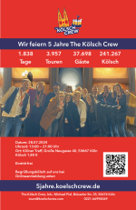 Flyer 5 Jahre The Kölsch Crew